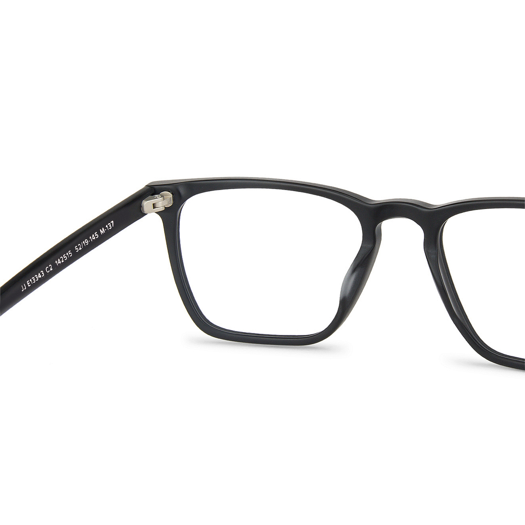 John Jacobs Black Full Rim Square right side