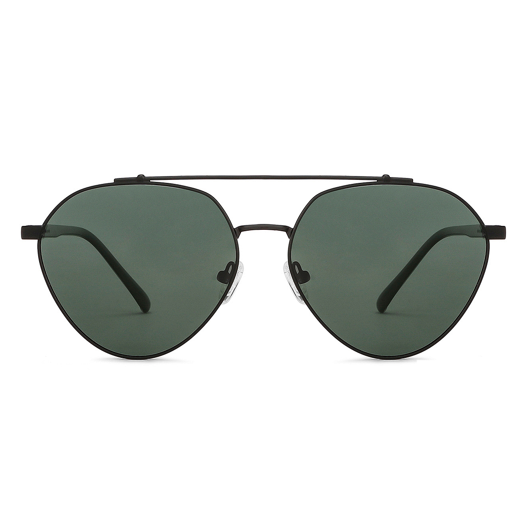 John Jacobs Black Full Rim Aviator left side