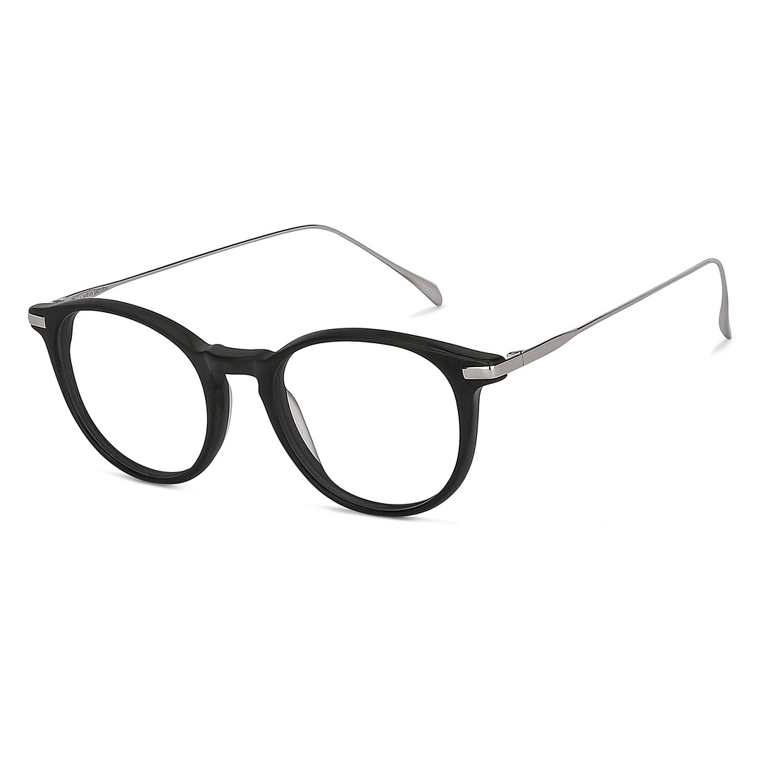 John Jacobs Black Full Rim Round left side