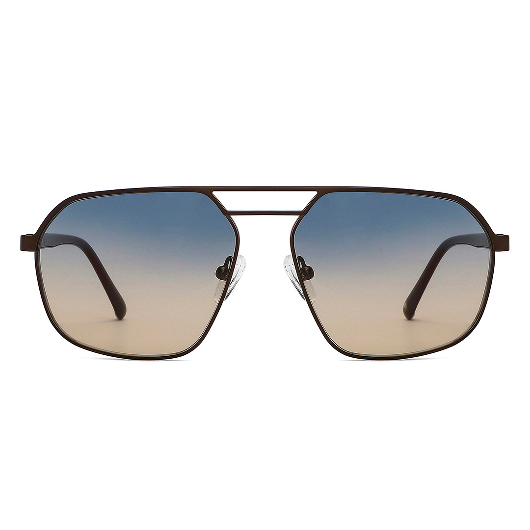 Buy Matte Brown Full Rim Aviator John Jacobs JJ Tints JJ S13872-C1