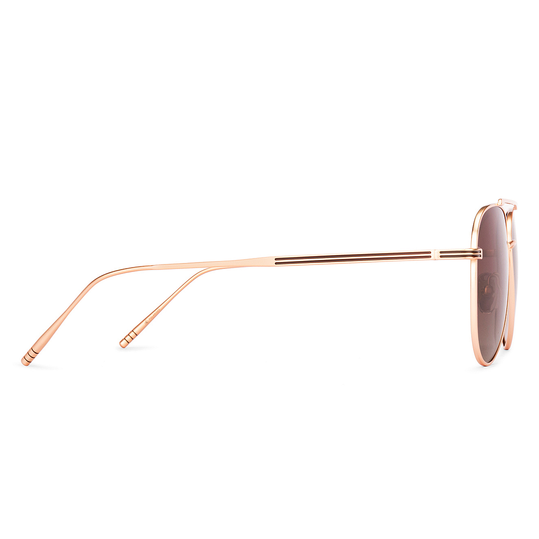 John Jacobs Online Gold Full Rim Aviator left side