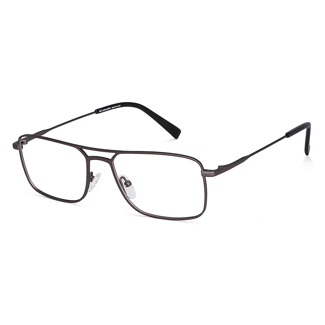 John Jacobs Mid Gunmetal Full Rim Square left side