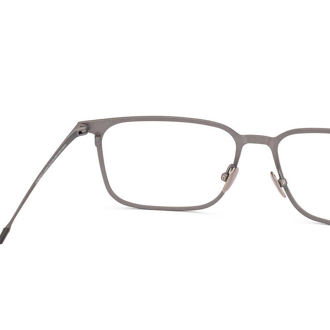 Buy Matte Gunmetal Full Rim Rectangle John Jacobs Pro Titanium JJ