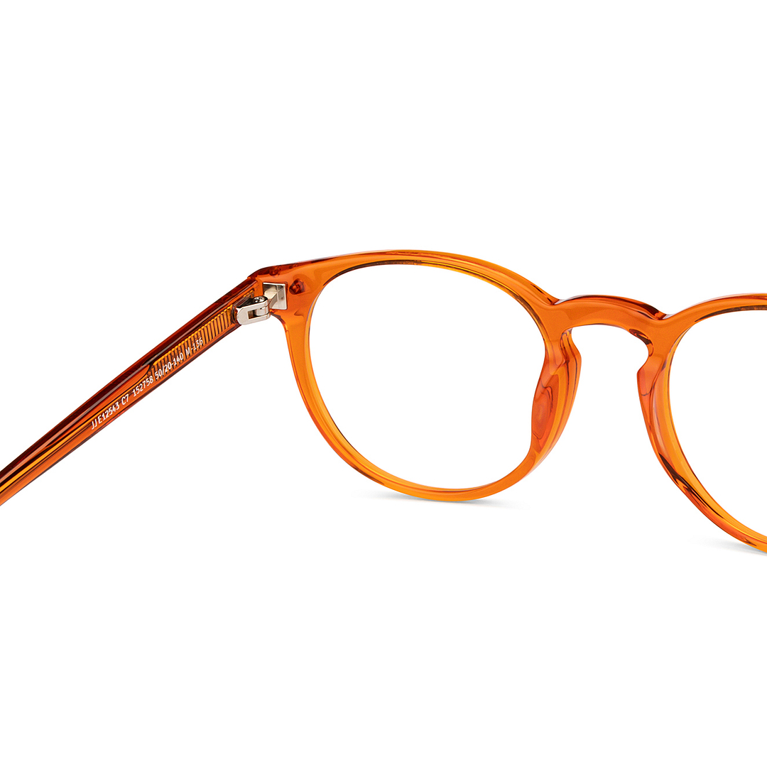 John Jacobs Online Orange Full Rim Round right side