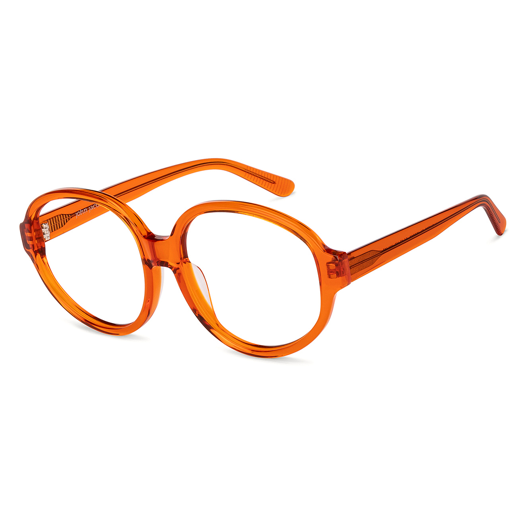 John Jacobs Orange Full Rim Round right side