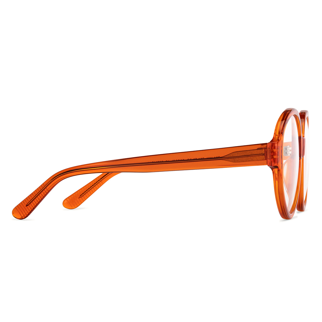 John Jacobs Orange Full Rim Round left side