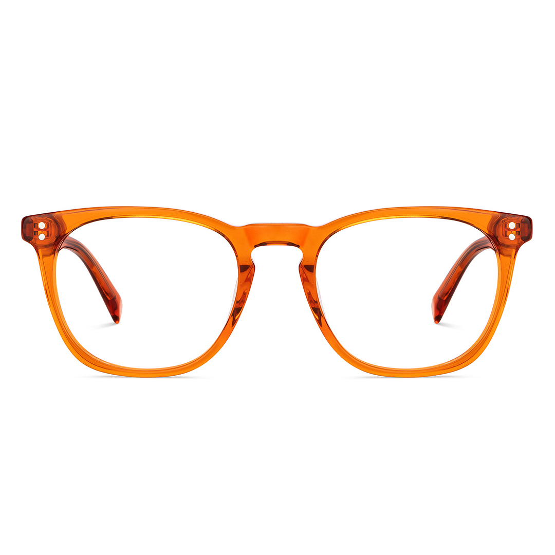 John Jacobs Online Orange Full Rim Square left side