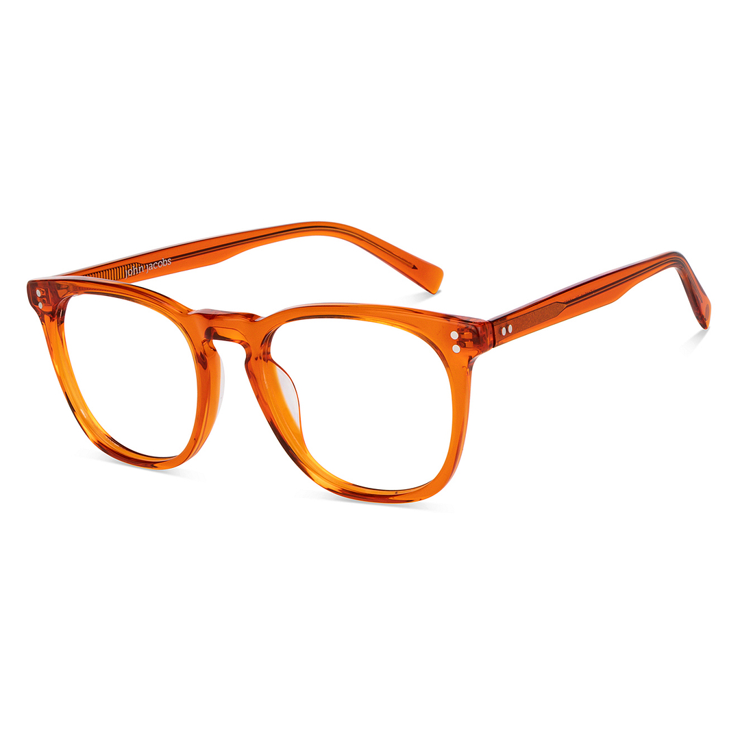 John Jacobs Online Orange Full Rim Square right side