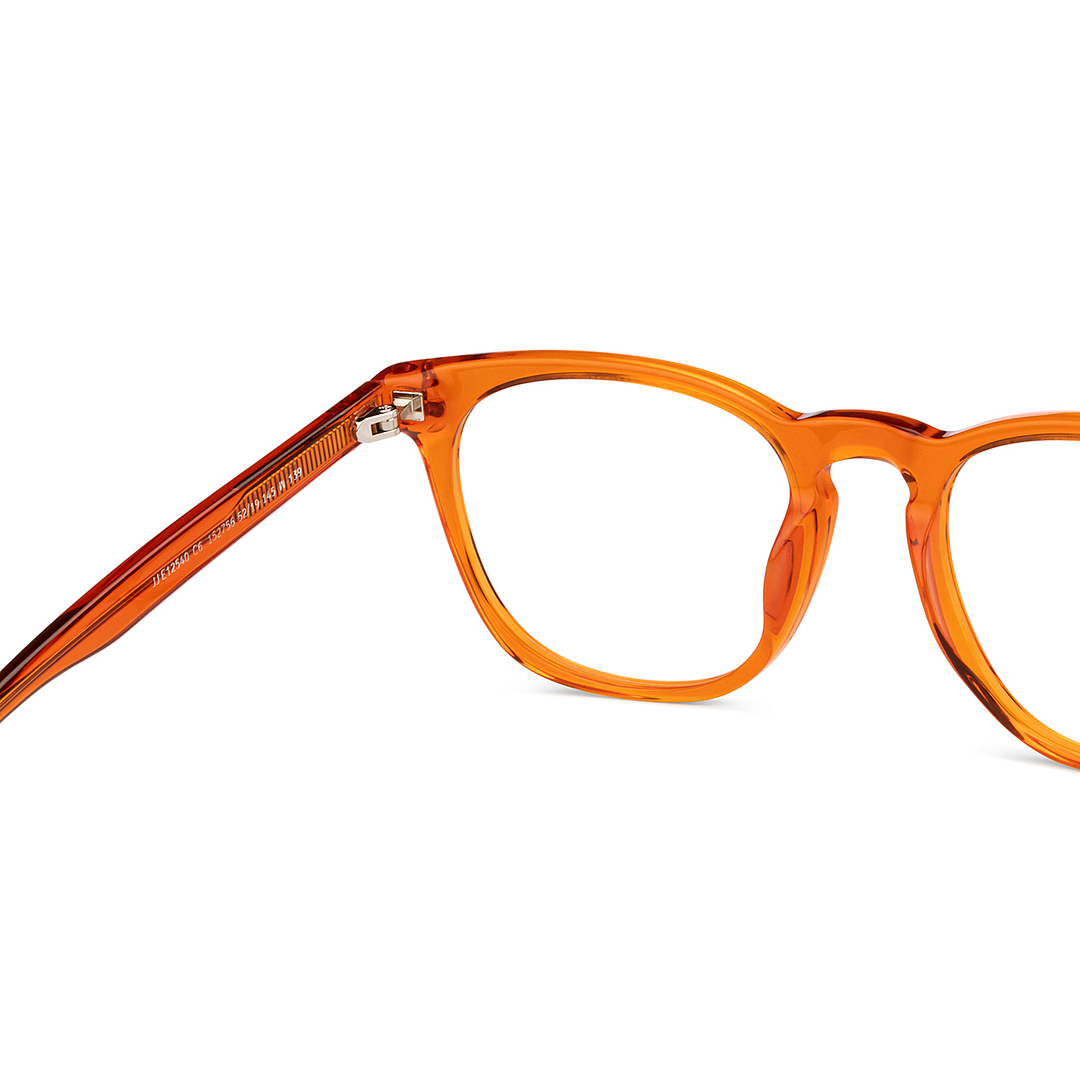 John Jacobs Online Orange Full Rim Square right side