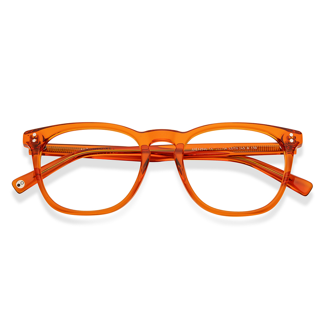 John Jacobs Online Orange Full Rim Square left side