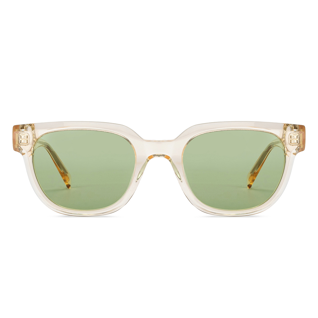 John Jacobs Orange Transparent Full Rim Square left side
