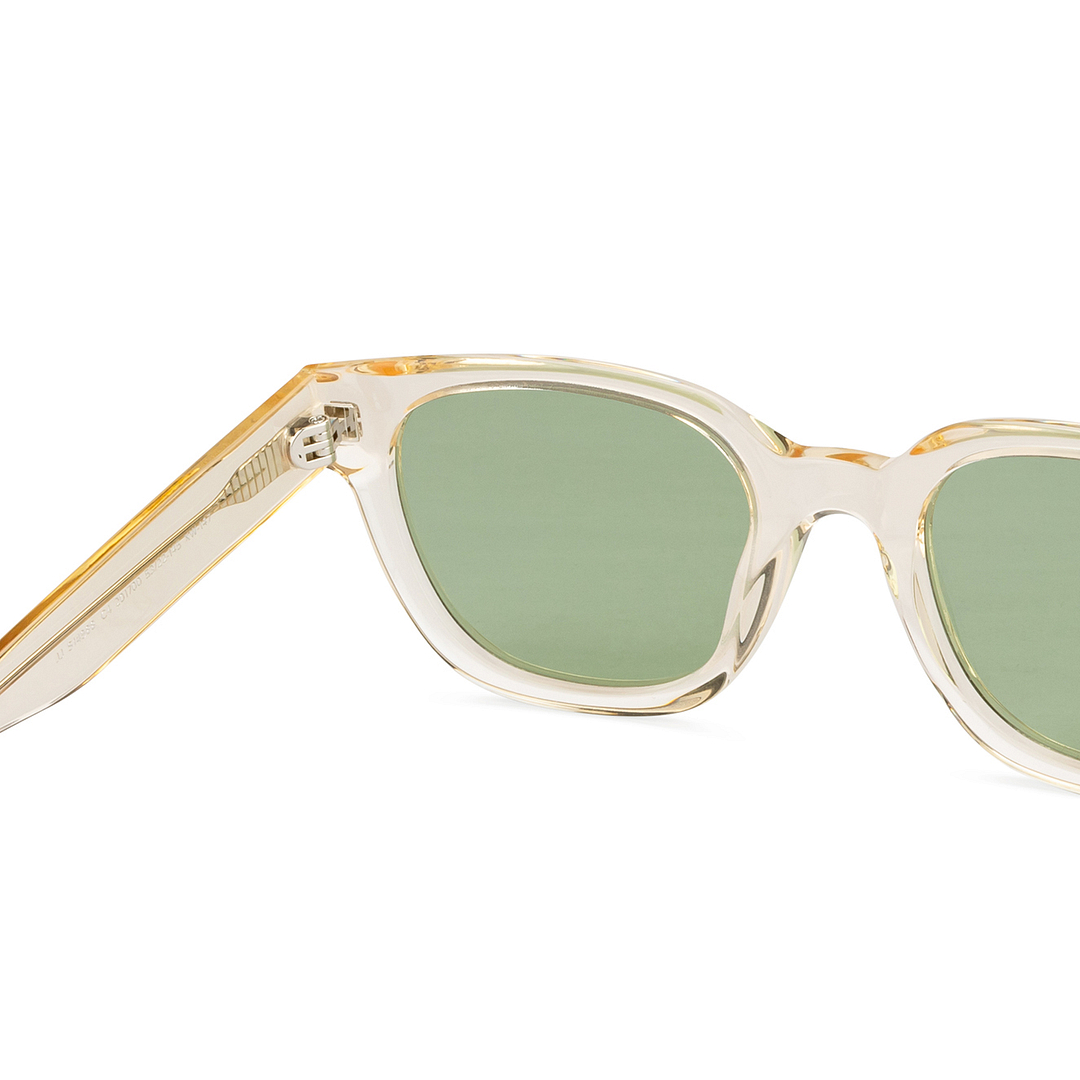 John Jacobs Orange Transparent Full Rim Square right side