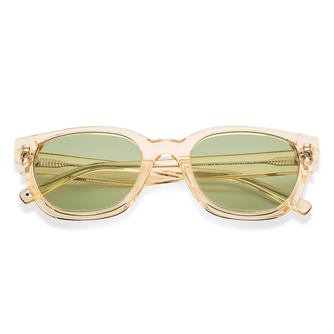 John Jacobs Orange Transparent Full Rim Square left side