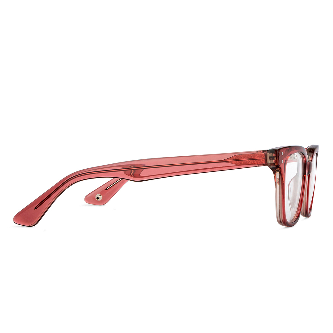 John Jacobs Pink Full Rim Rectangle left side