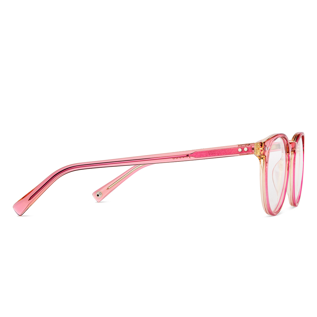 John Jacobs Online Pink Full Rim Round left side