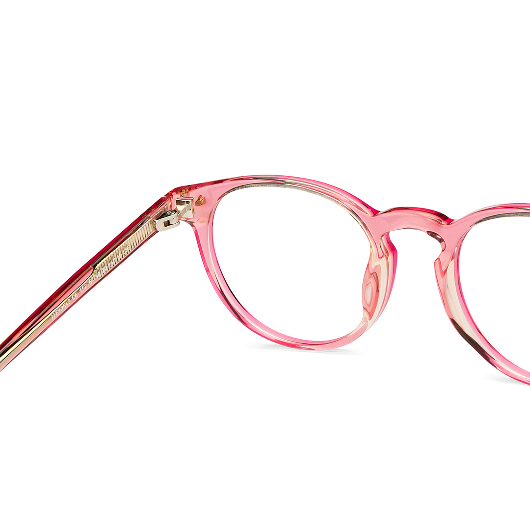 John Jacobs Online Pink Full Rim Round right side