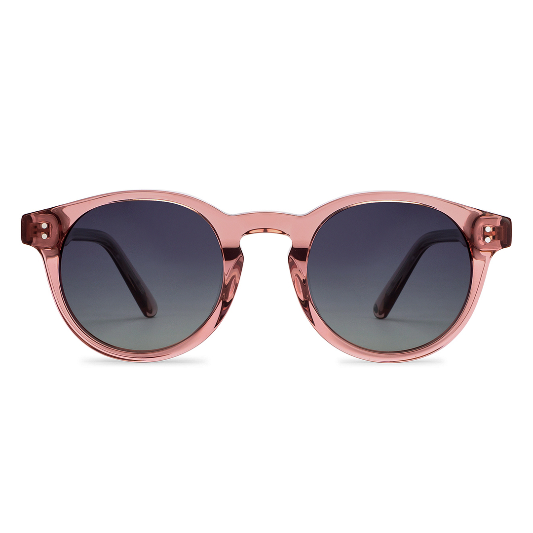 John Jacobs Online Brown Transparent Full Rim Round left side