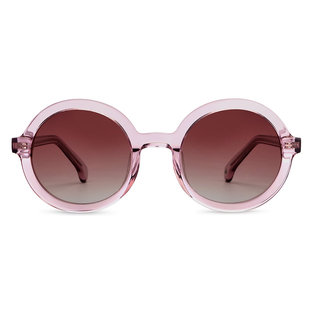 John Jacobs Online Purple Transparent Full Rim Round right side