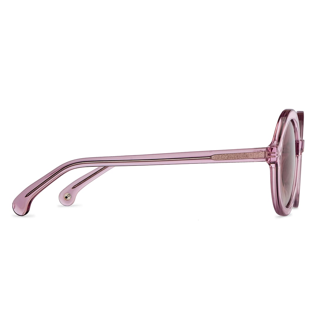 John Jacobs Online Purple Transparent Full Rim Round left side