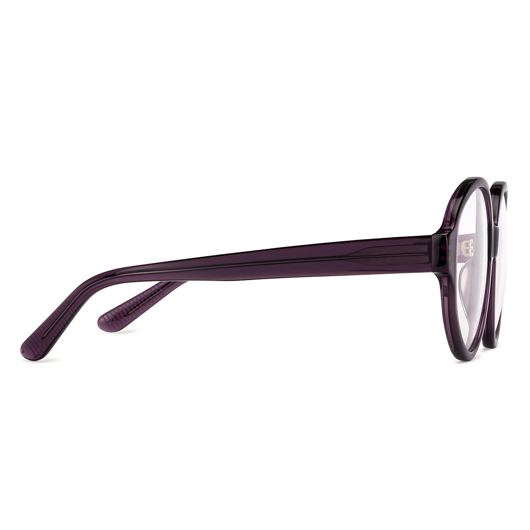 John Jacobs Purple Full Rim Round left side