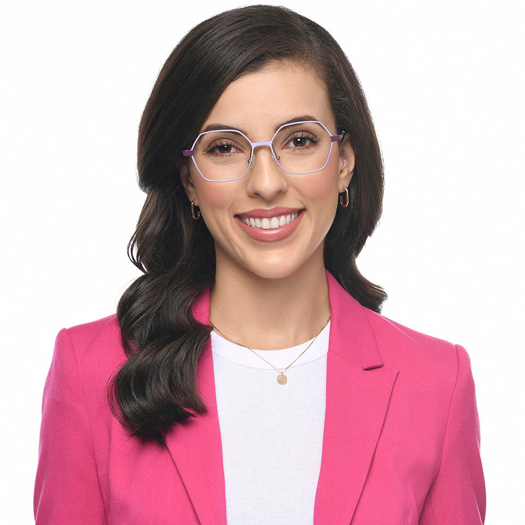 John Jacobs Online Purple Full Rim Geometric left side