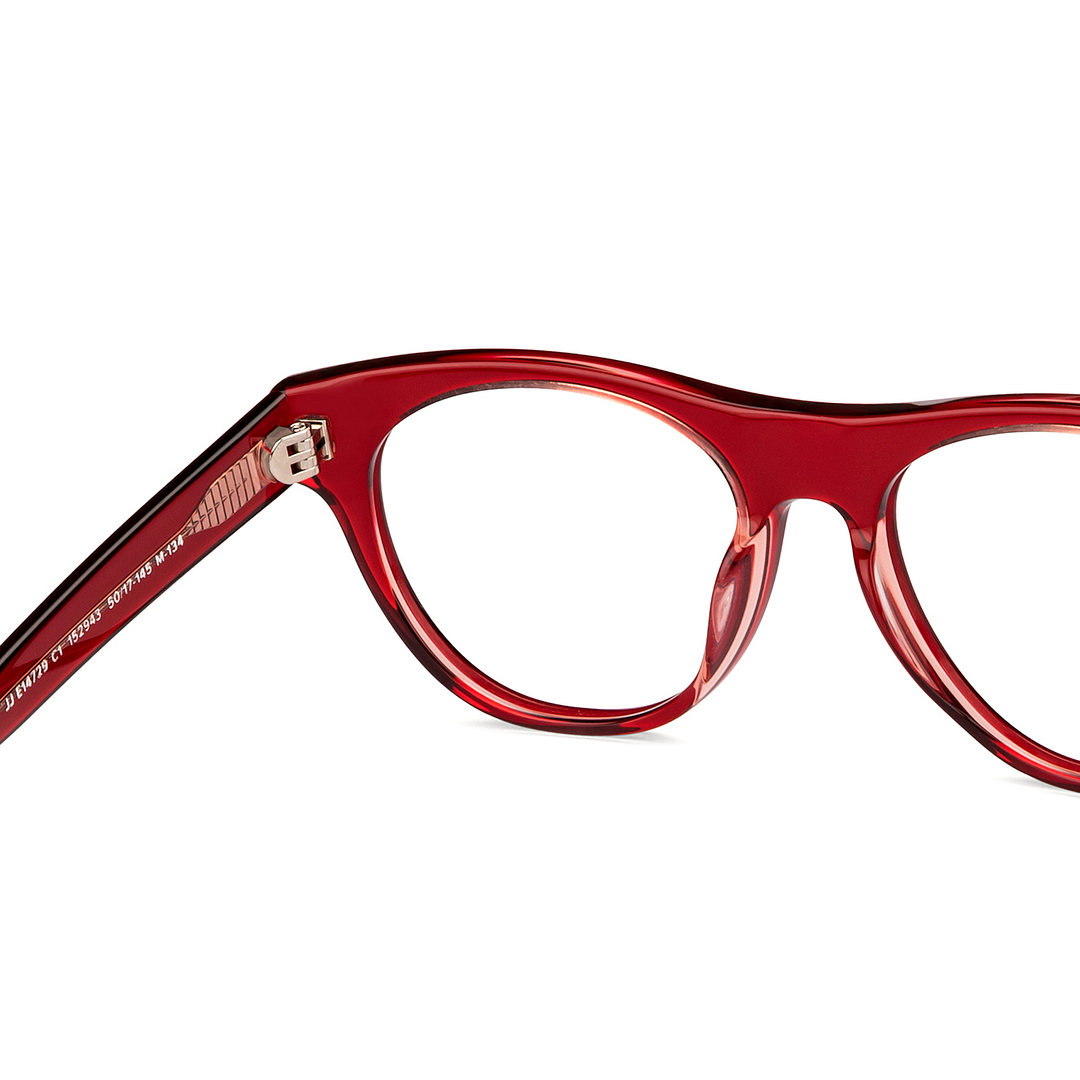 John Jacobs Red Full Rim Square right side