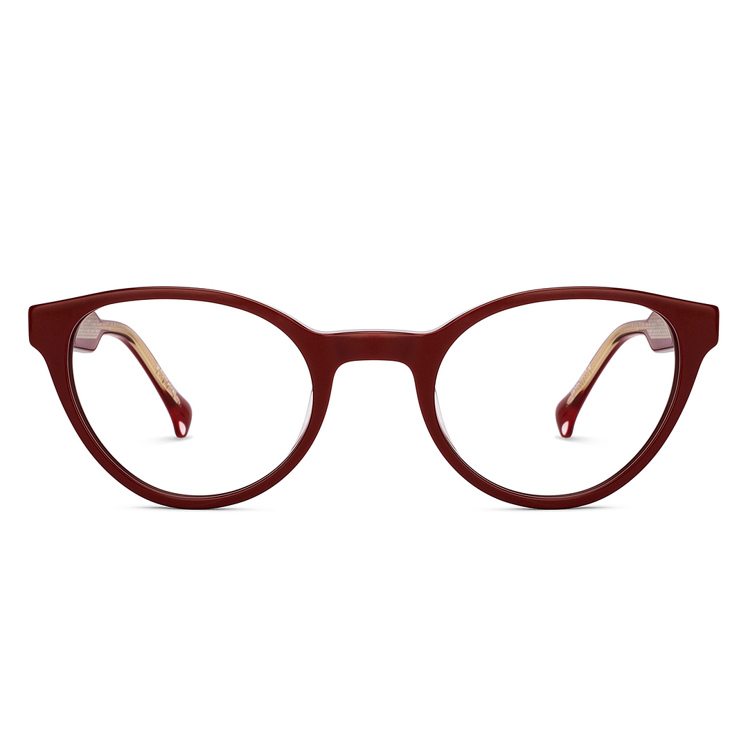 John Jacobs Online Red Full Rim Cat Eye left side