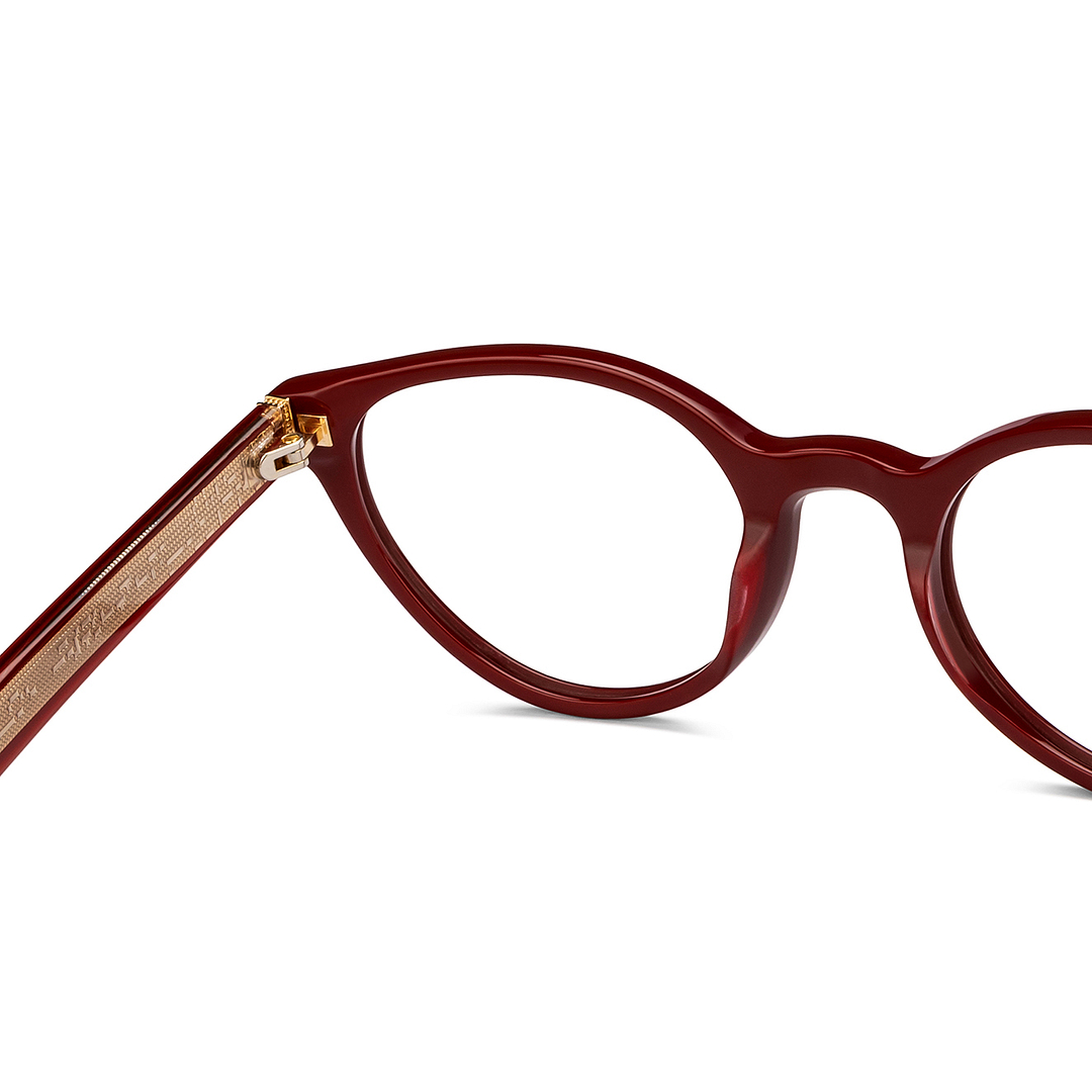 John Jacobs Online Red Full Rim Cat Eye right side