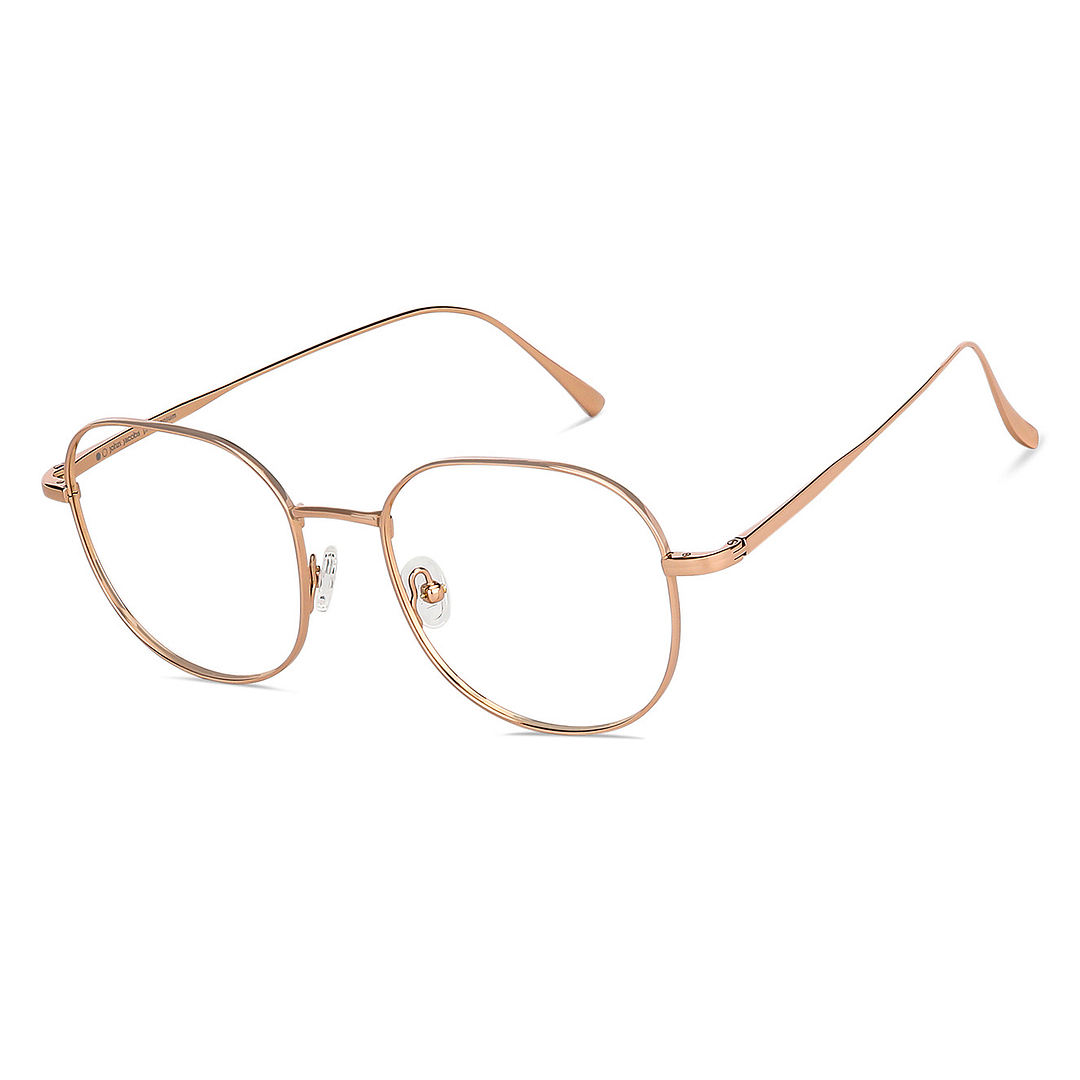 John Jacobs Online Gold Full Rim Round left side