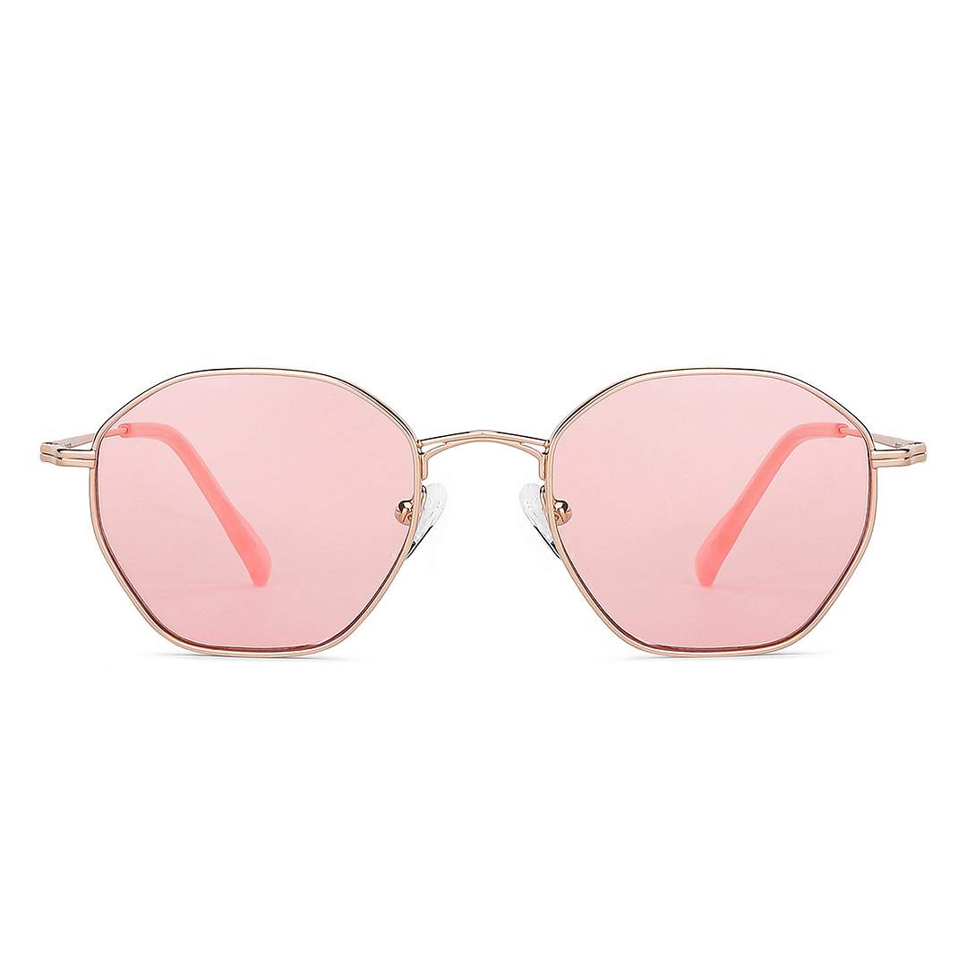 John Jacobs Online Rose Gold Full Rim Hexagonal right side