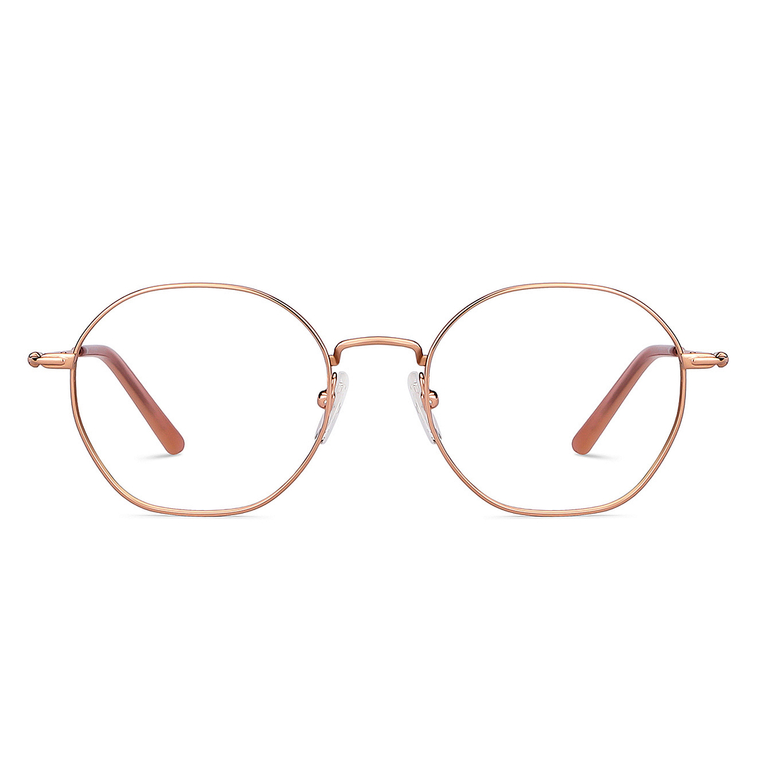 John Jacobs Rose Gold Full Rim Round left side