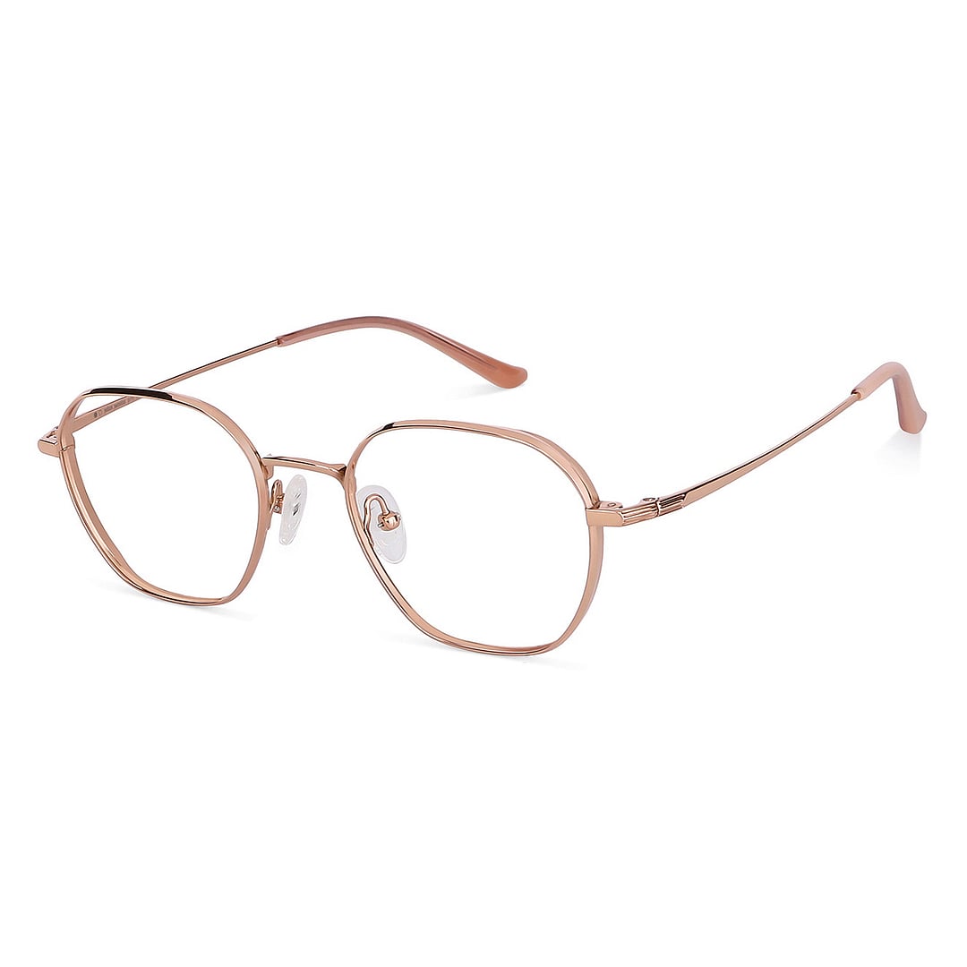 John Jacobs Rose Gold Full Rim Square left side