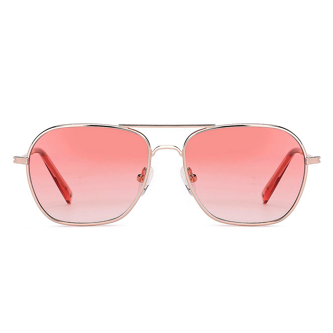 John Jacobs Online Rose Gold Full Rim Aviator left side