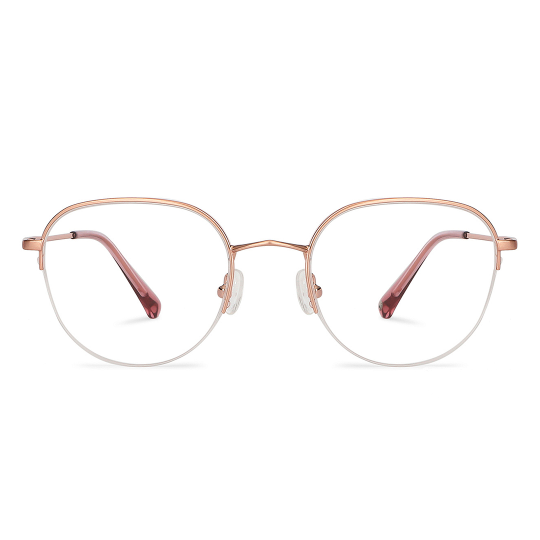 John Jacobs Online Rose Gold Half Rim Round right side