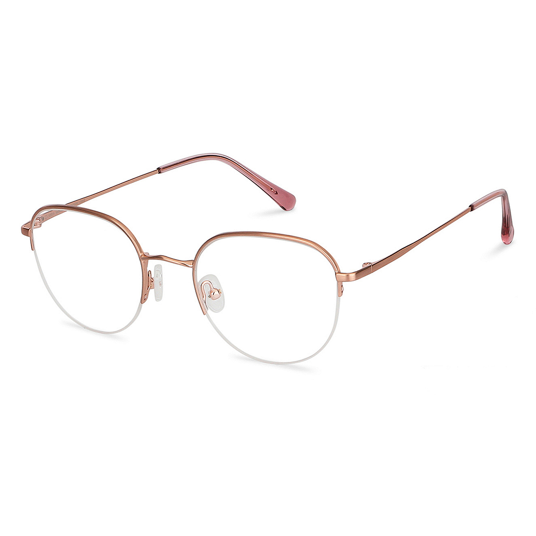 John Jacobs Online Rose Gold Half Rim Round left side