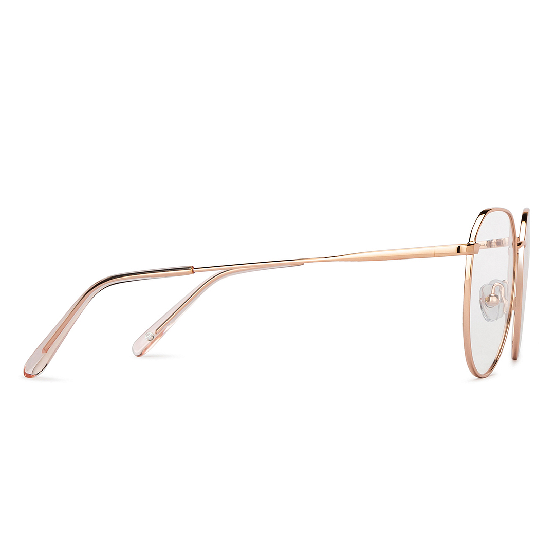 John Jacobs Rose Gold Full Rim Round left side