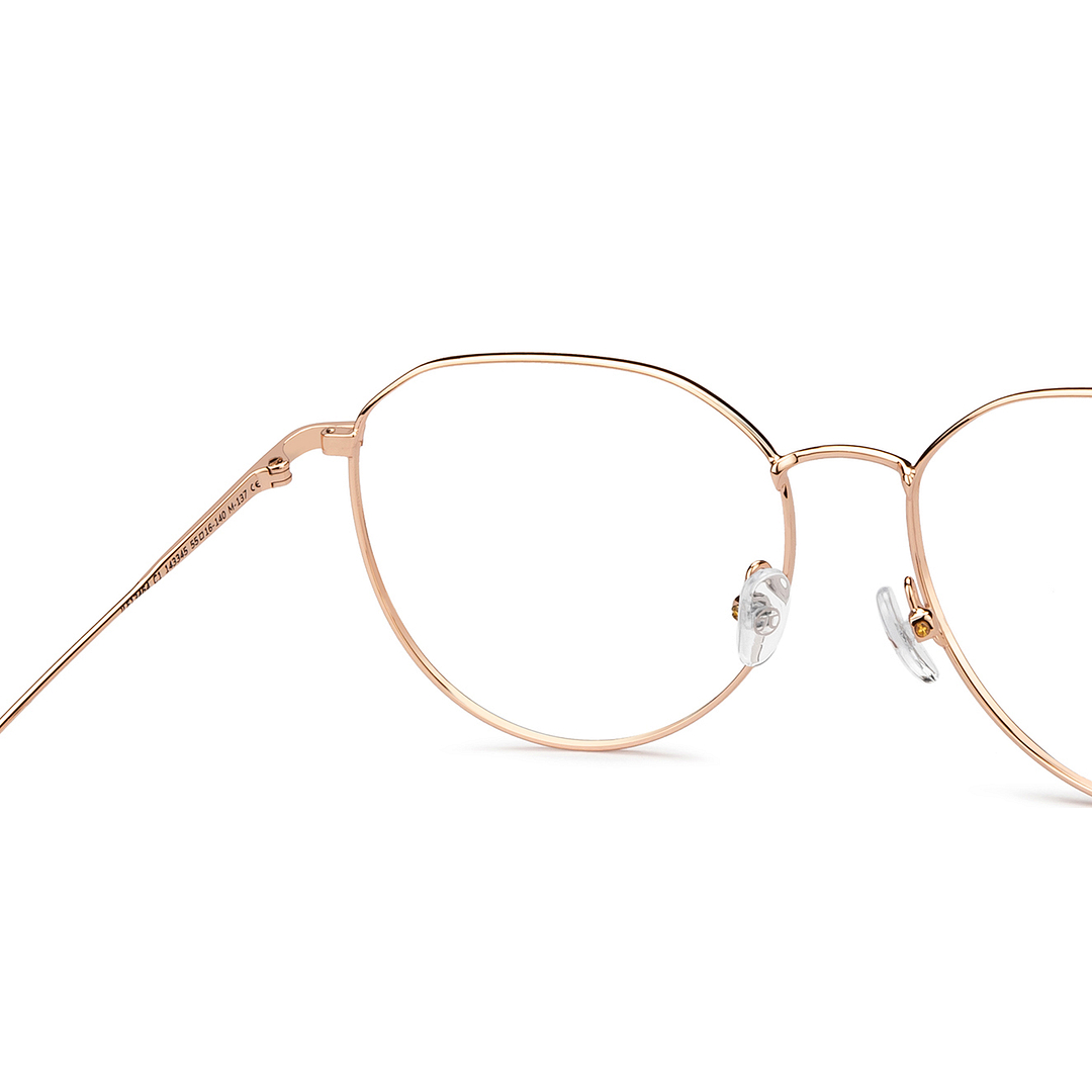 John Jacobs Rose Gold Full Rim Round right side