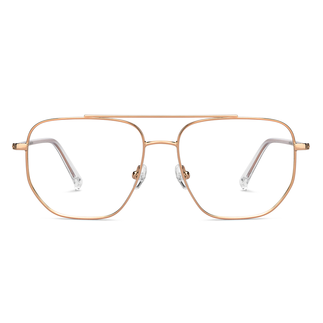 John Jacobs Online Gold Full Rim Square right side