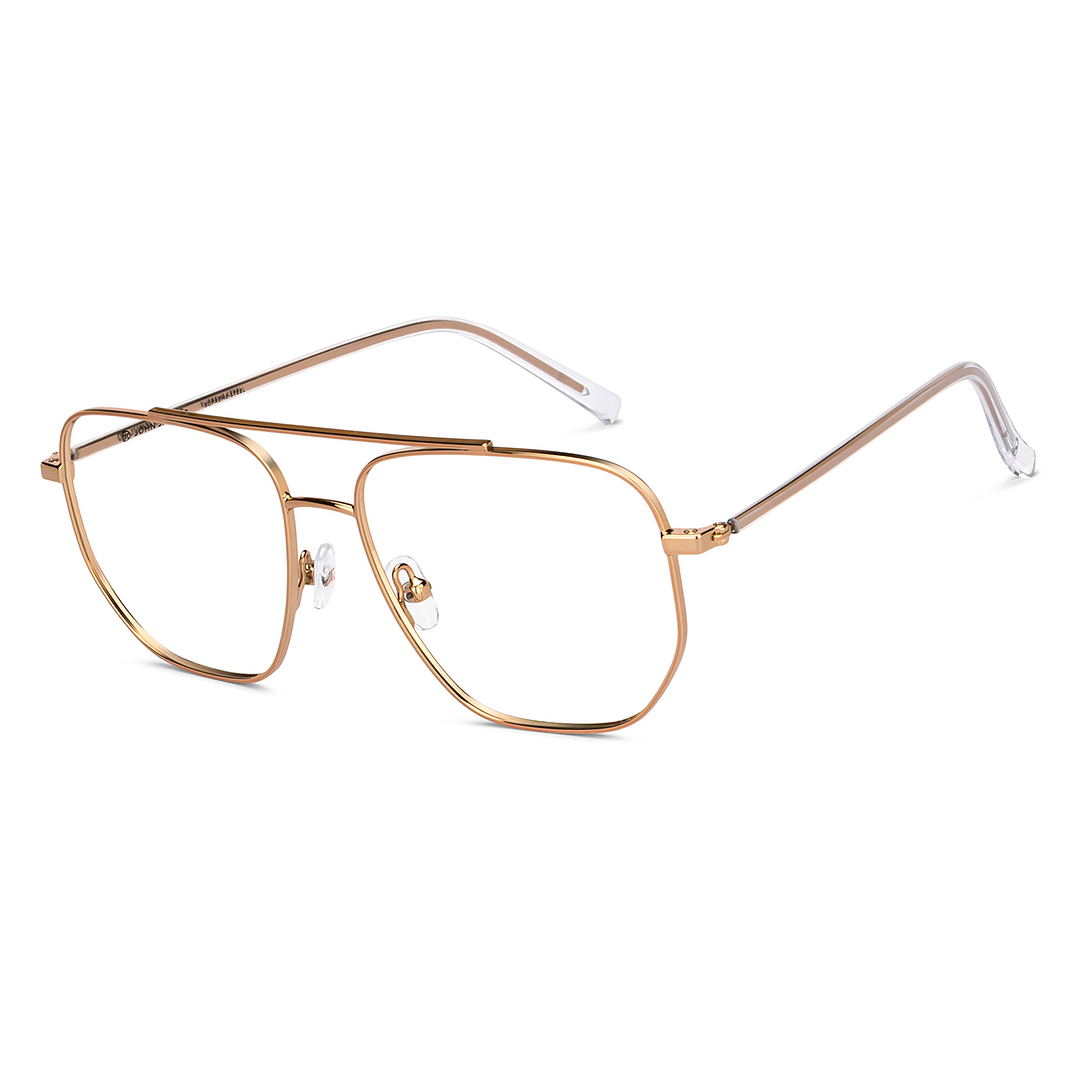 John Jacobs Online Gold Full Rim Square left side
