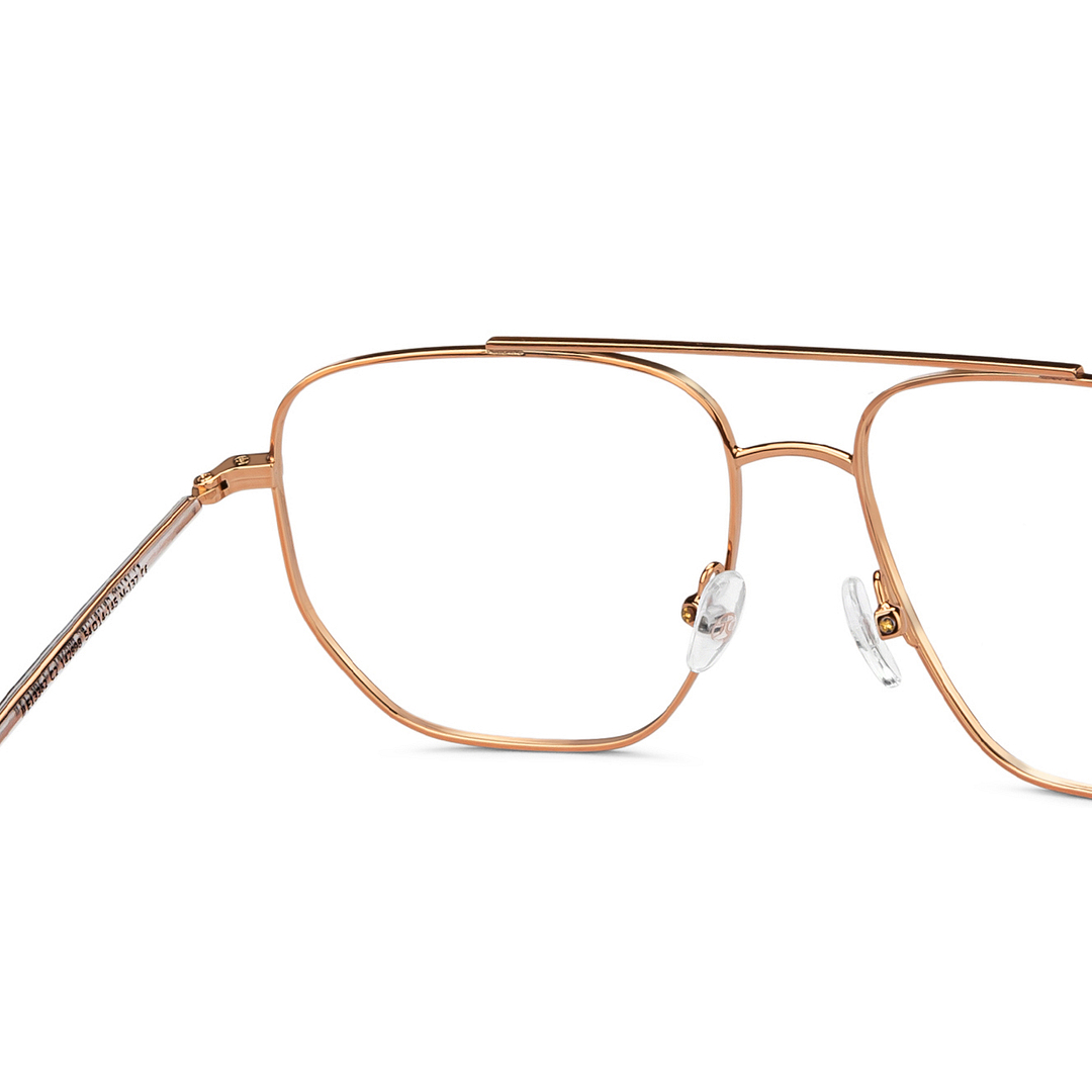 John Jacobs Online Gold Full Rim Square right side