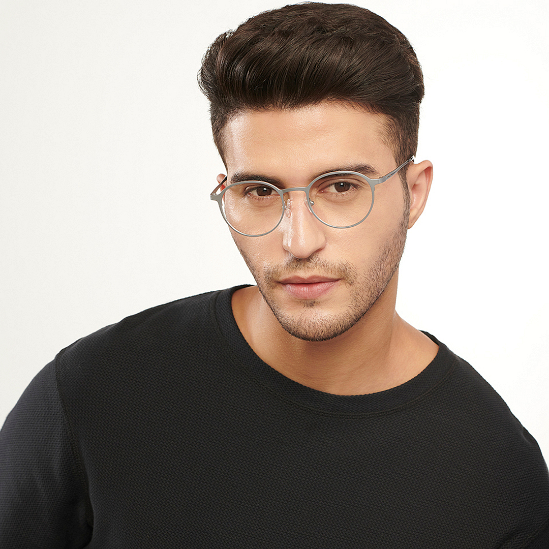 John Jacobs Online Silver Full Rim Round left side