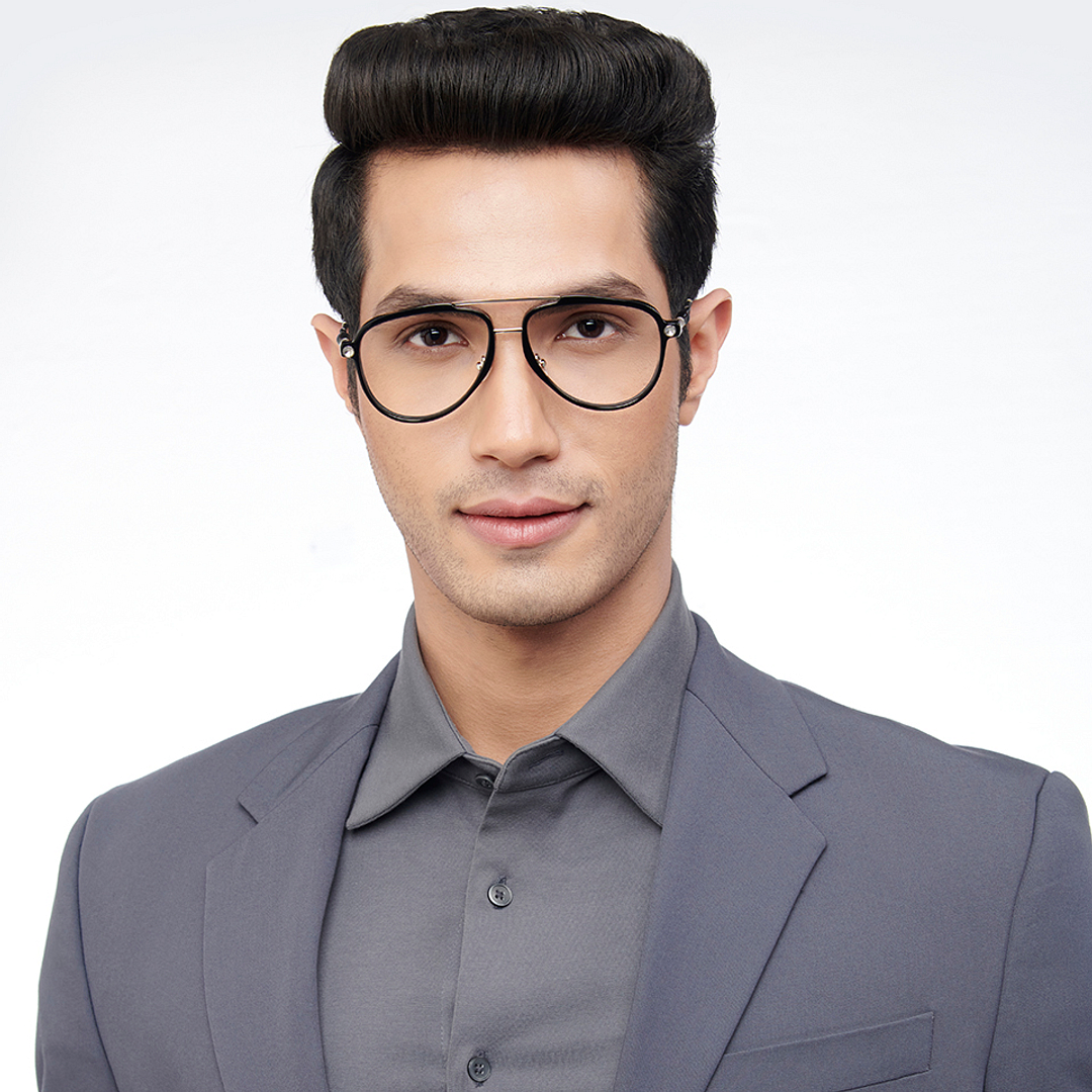 John Jacobs Online Silver Full Rim Aviator right side