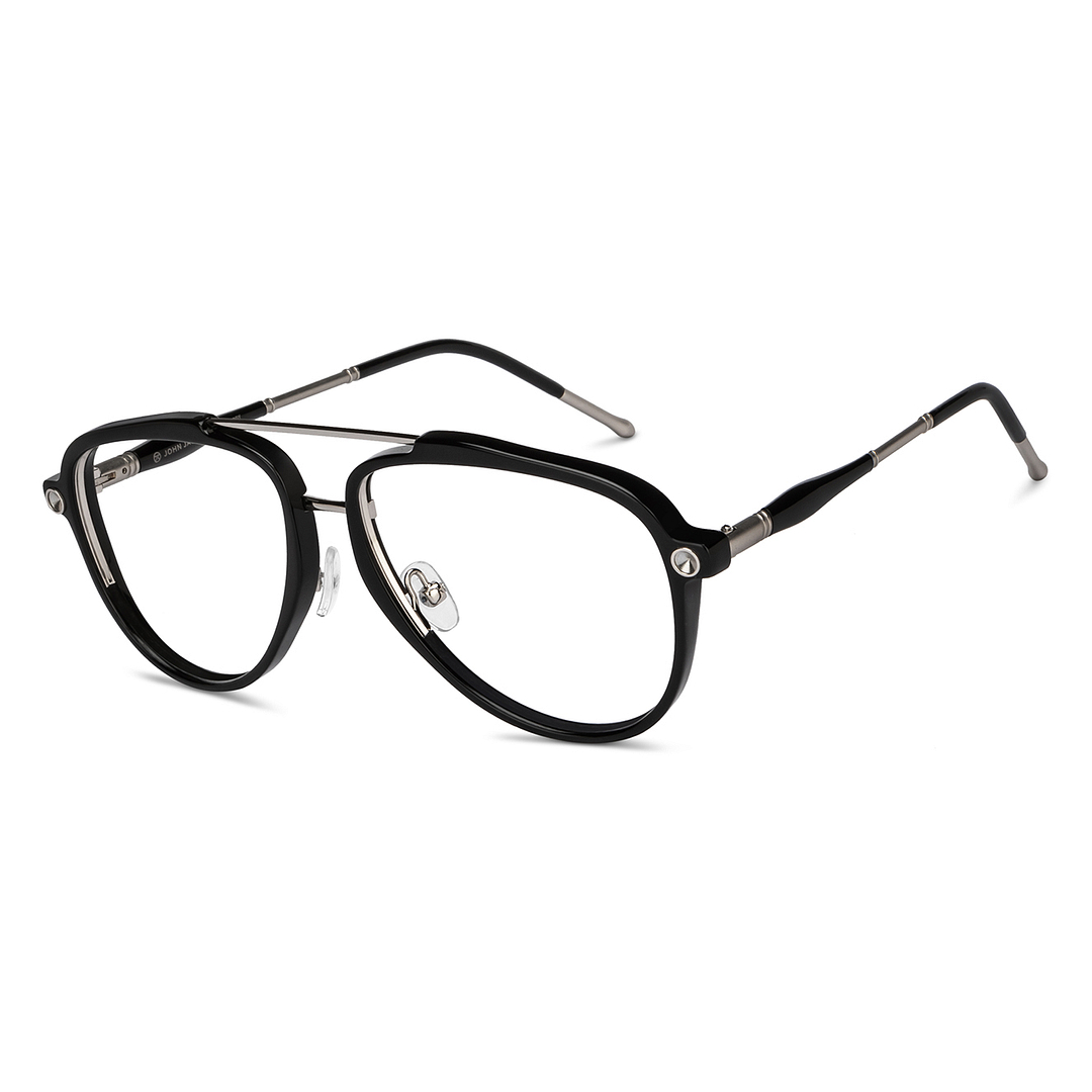 John Jacobs Online Silver Full Rim Aviator right side