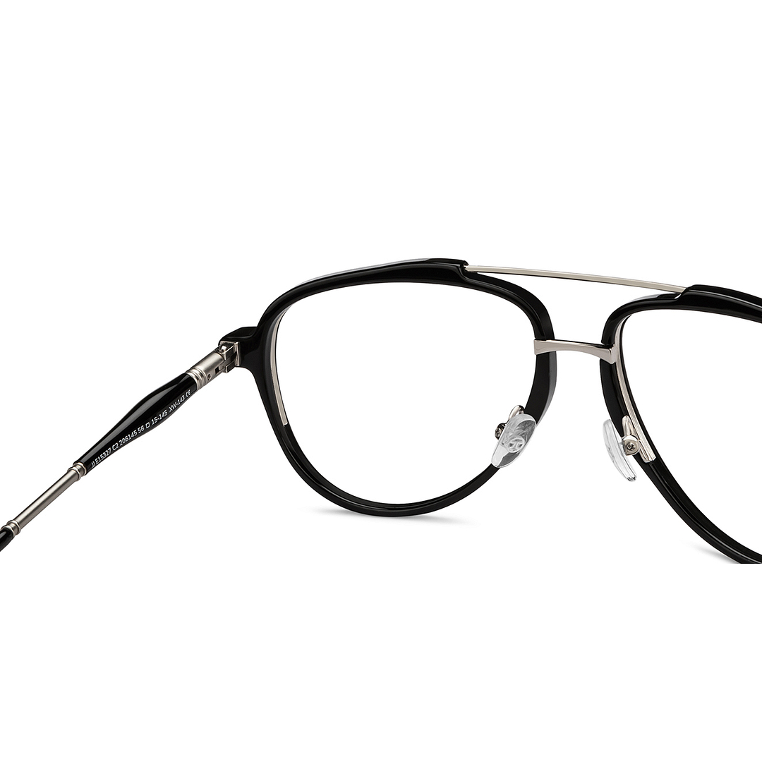 John Jacobs Online Silver Full Rim Aviator right side