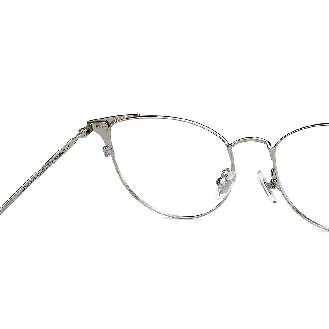 John Jacobs Online Silver Full Rim Cat Eye right side