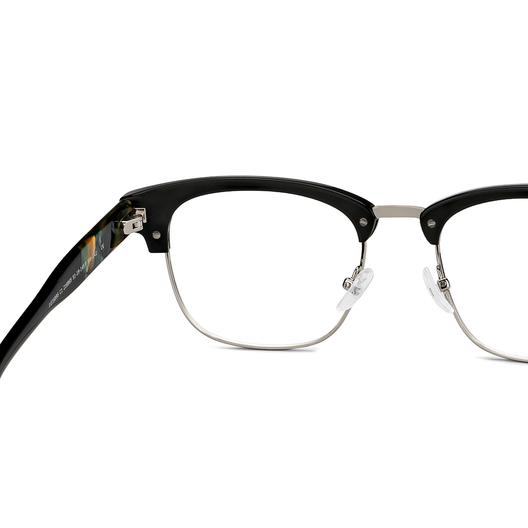 John Jacobs Silver Full Rim Clubmaster right side