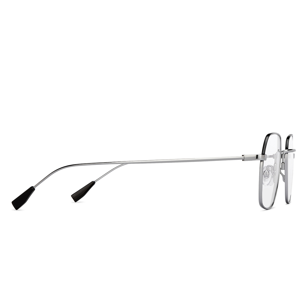 John Jacobs Online Silver Full Rim Square left side