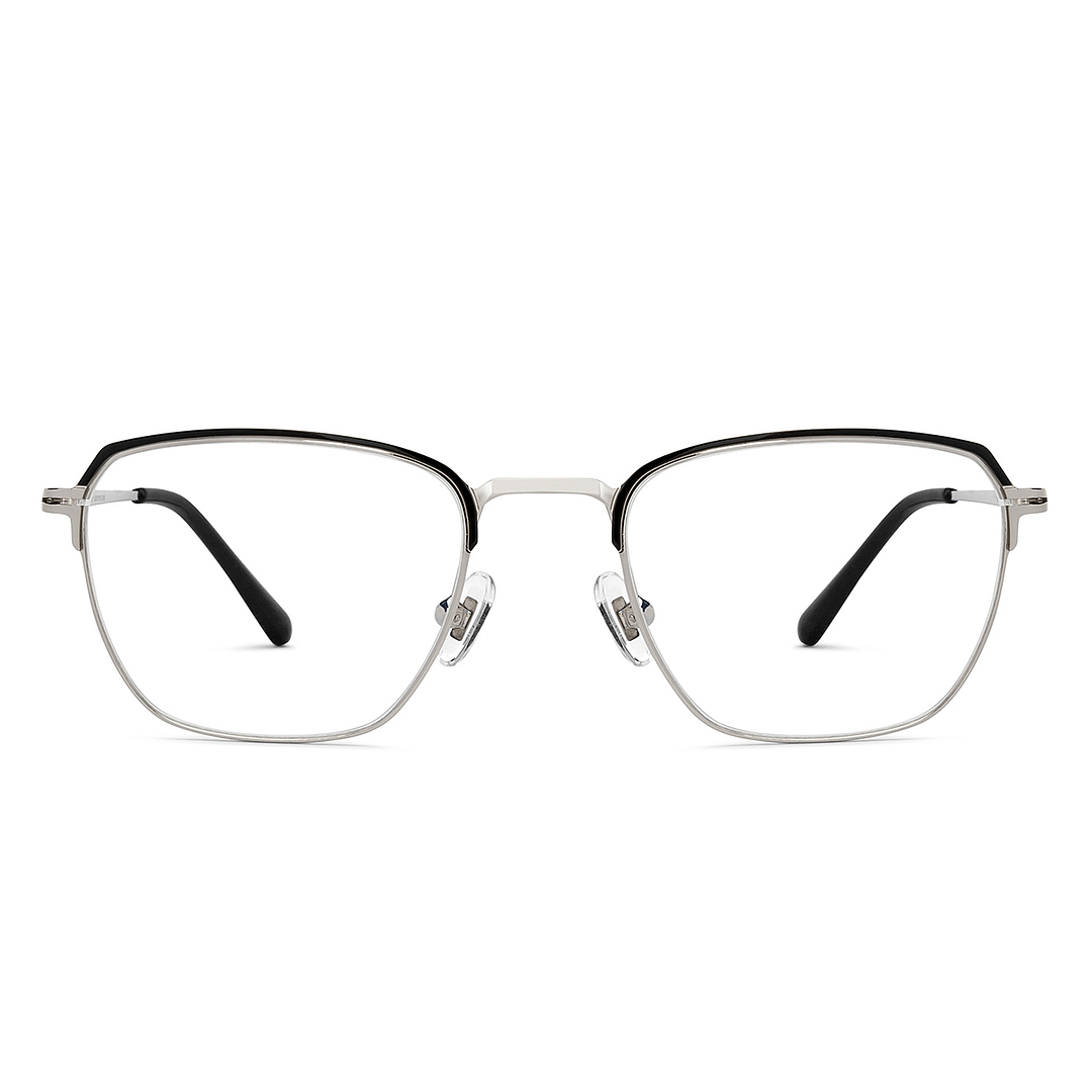 John Jacobs Online Silver Full Rim Square right side