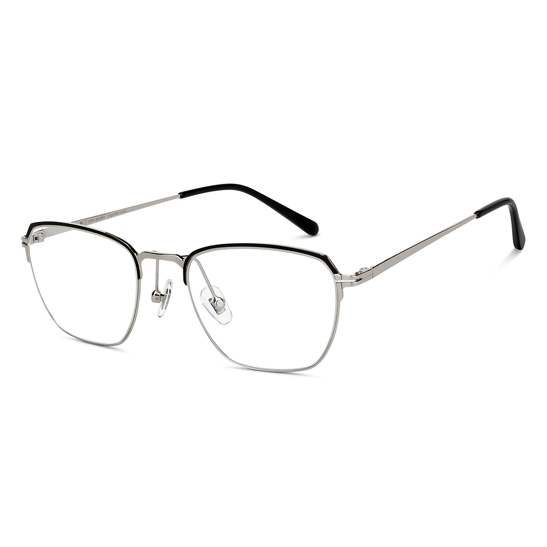 John Jacobs Online Silver Full Rim Square right side