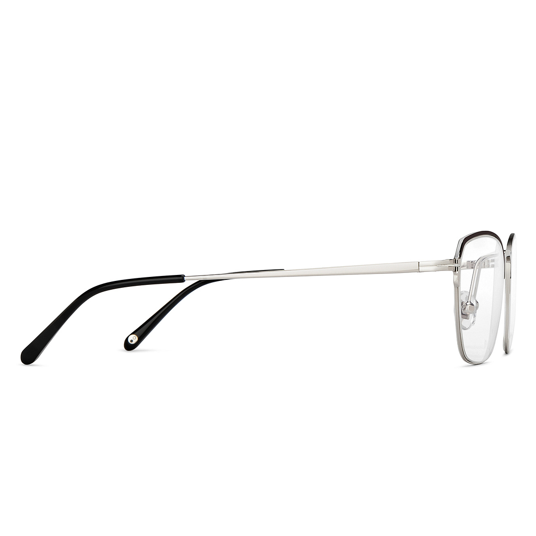 John Jacobs Online Silver Full Rim Square left side